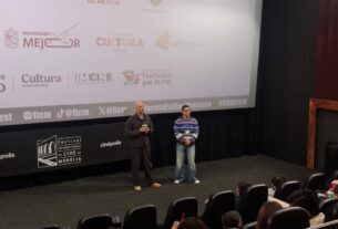 Eloy Domínguez Serén (derecha) en el FICM
